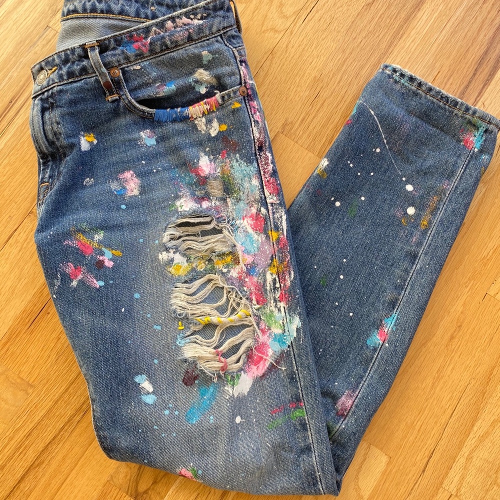 Angela - Polo Ralph Lauren Astor Slim Paint Splat